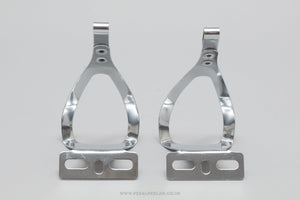 Christophe 50 / 506 Old Logo NOS Size S Vintage Steel Toe Clips / Cages - Pedal Pedlar - Buy New Old Stock Bike Parts