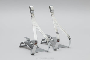 Campagnolo 50th Anniversary c.1983 NOS Size M Vintage Steel Toe Clips / Cages - Pedal Pedlar - Buy New Old Stock Bike Parts