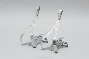 Campagnolo 50th Anniversary c.1983 NOS Size M Vintage Steel Toe Clips / Cages - Pedal Pedlar - Buy New Old Stock Bike Parts