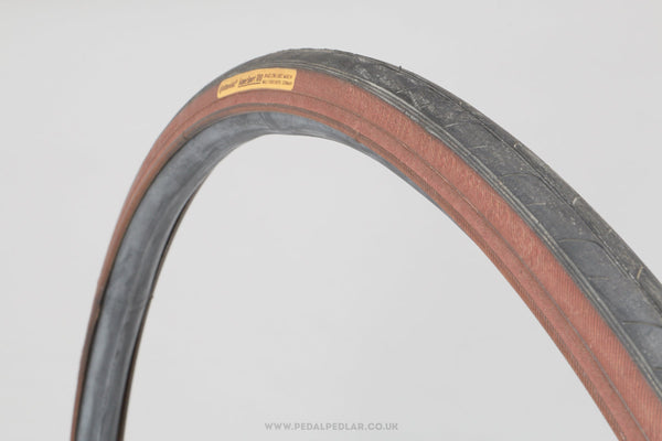 Continental SuperSport 100 Black/Brown NOS Vintage 700 x 20c Road Tyre - Pedal Pedlar - Buy New Old Stock Bike Parts