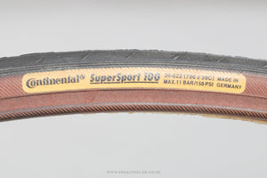 Continental SuperSport 100 Black/Brown NOS Vintage 700 x 20c Road Tyre - Pedal Pedlar - Buy New Old Stock Bike Parts