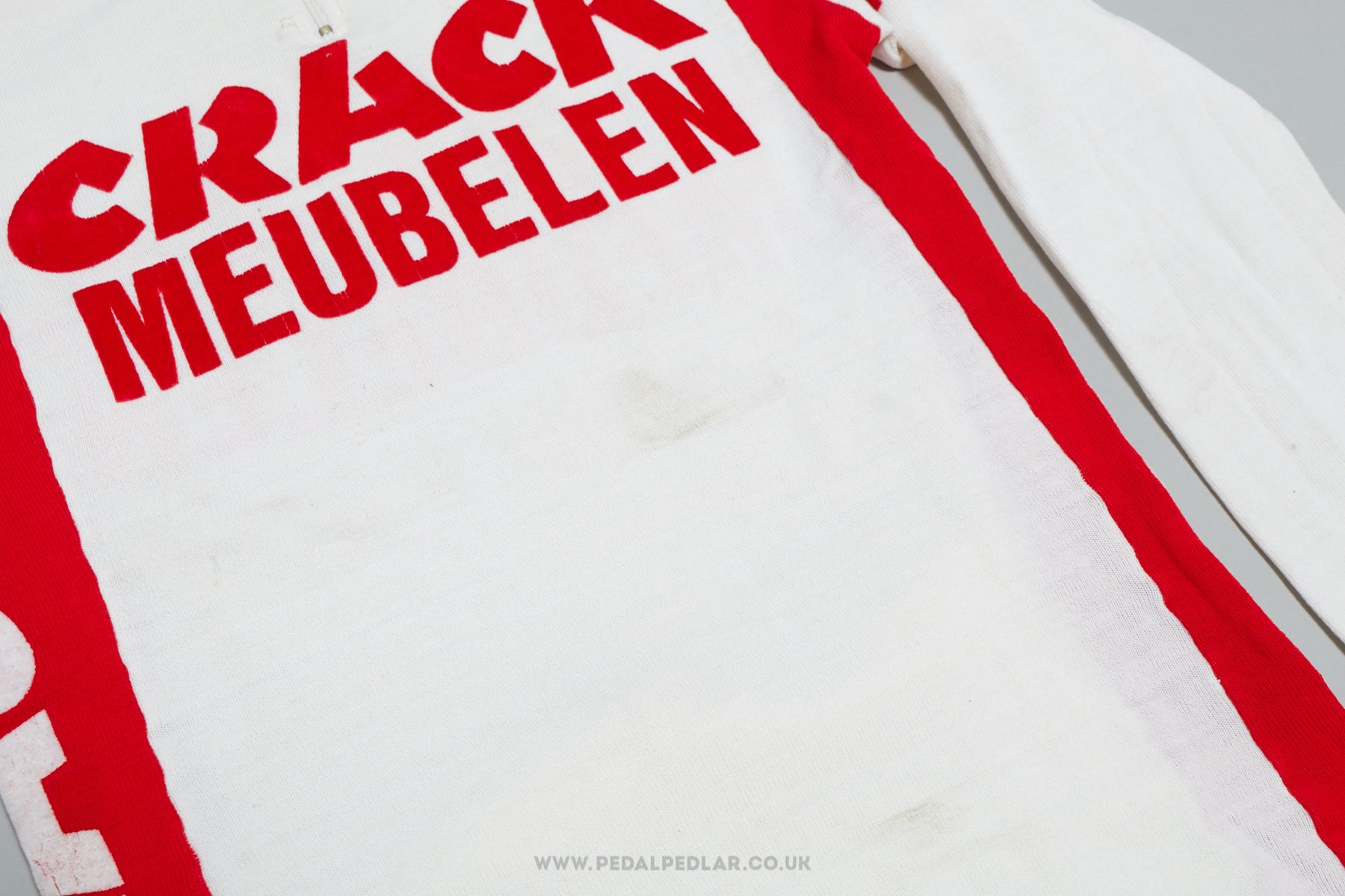 Crack Meubelen Flandria 1986 - Vintage Woollen Style Long-Sleeved Cycling Jersey