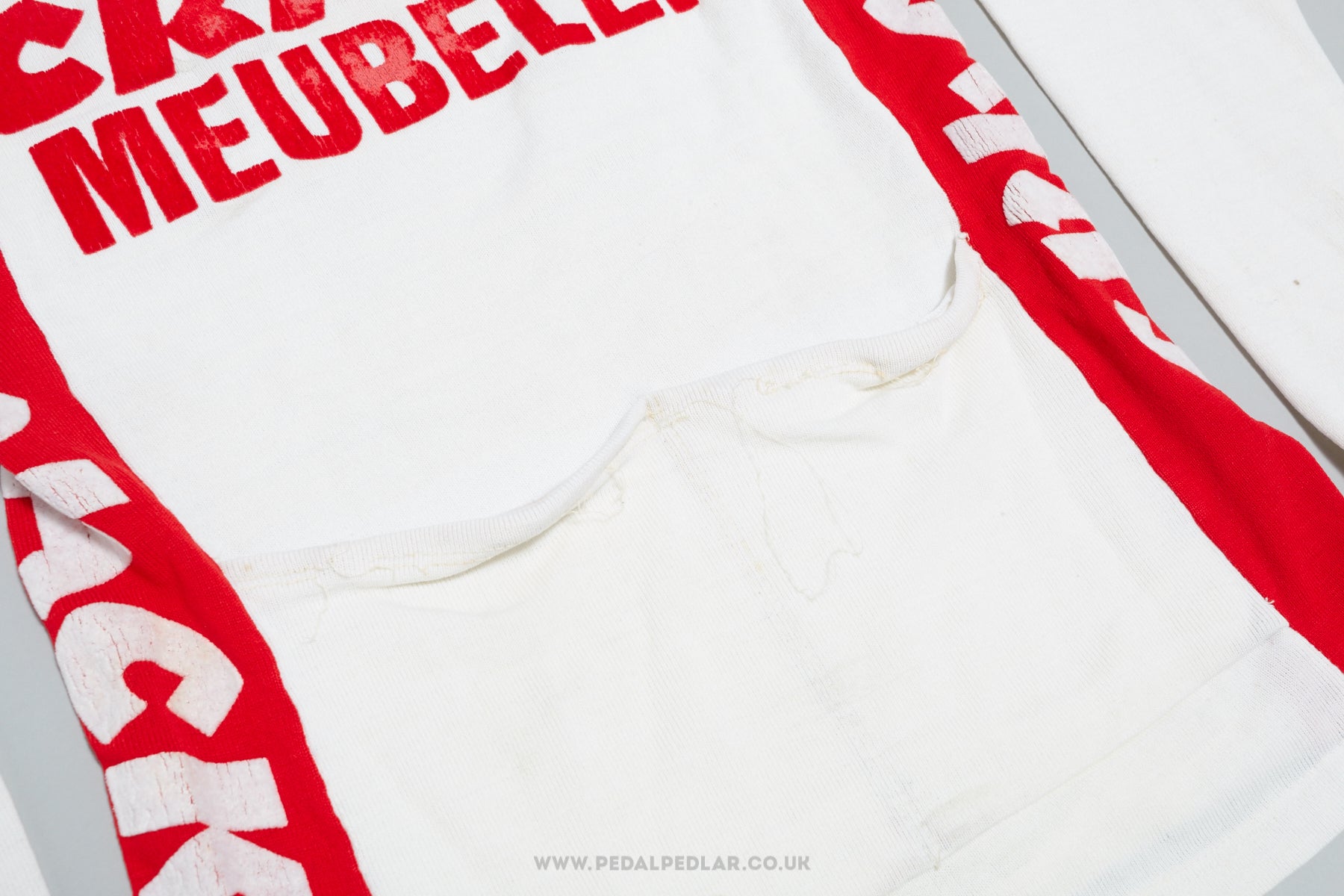 Crack Meubelen Flandria 1986 - Vintage Woollen Style Long-Sleeved Cycling Jersey