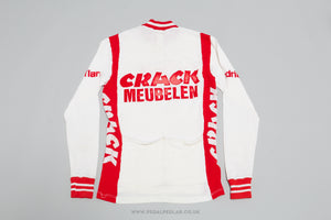 Crack Meubelen Flandria 1986 - Vintage Woollen Style Long-Sleeved Cycling Jersey