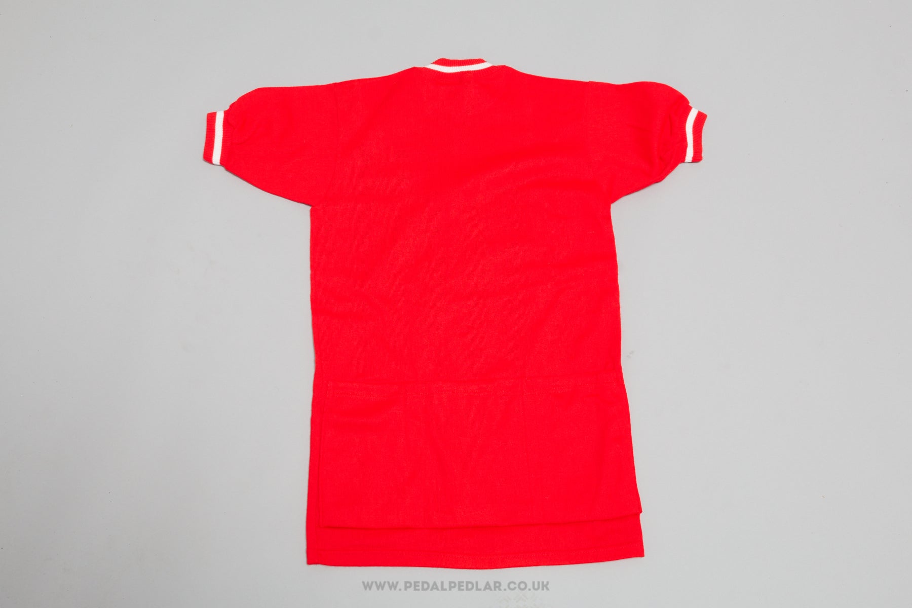 Red Vintage Woollen Style Cycling Jersey