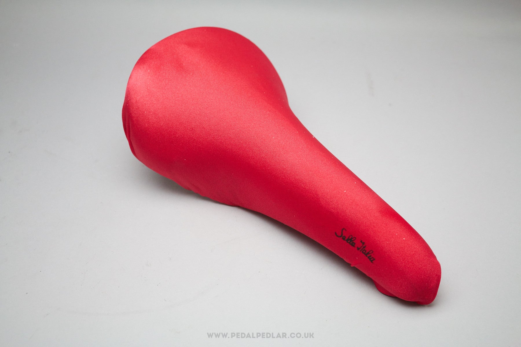 Red cheap bike saddle