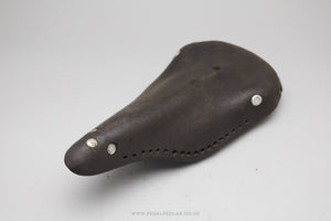 Vintage Perforated Leather Saddle