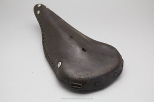 Vintage Perforated Leather Saddle