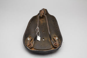 Vintage Perforated Leather Saddle
