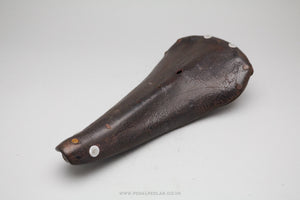 Brown Leather Vintage Racing Saddle