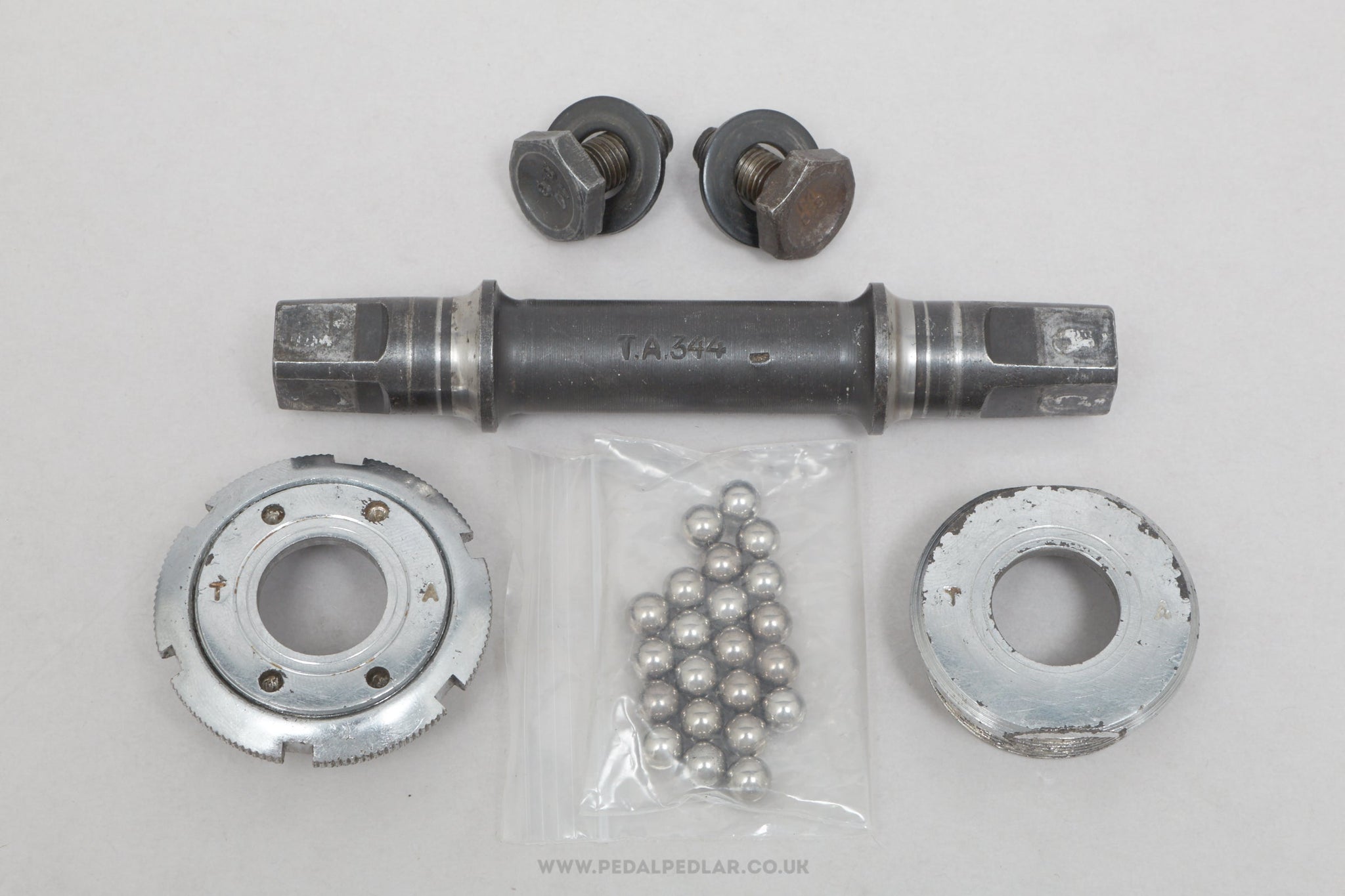 Specialites TA 344 Vintage English Thread 116 mm Bottom Bracket - Pedal Pedlar - Bike Parts For Sale