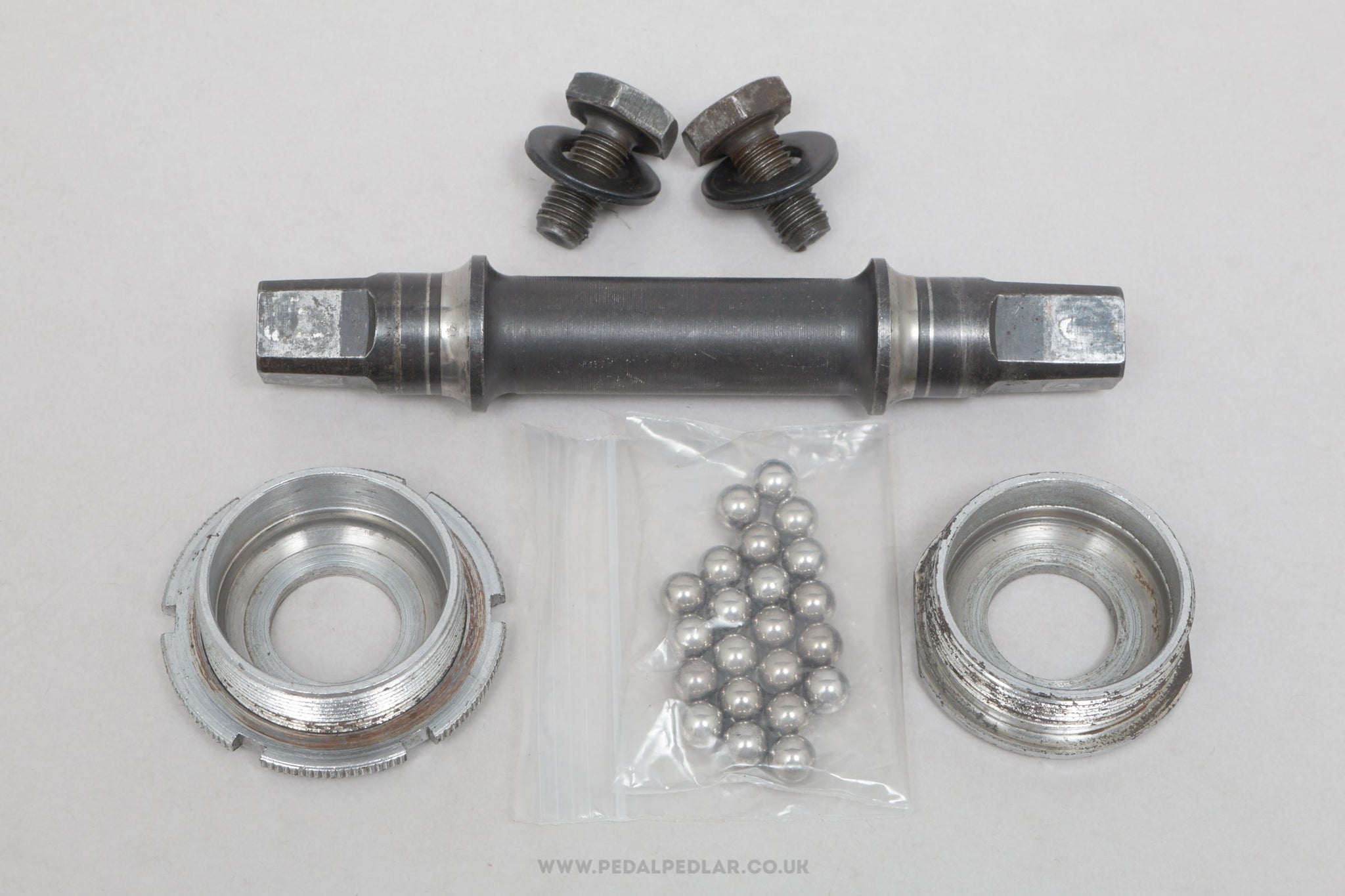 Specialites TA 344 Vintage English Thread 116 mm Bottom Bracket - Pedal Pedlar - Bike Parts For Sale