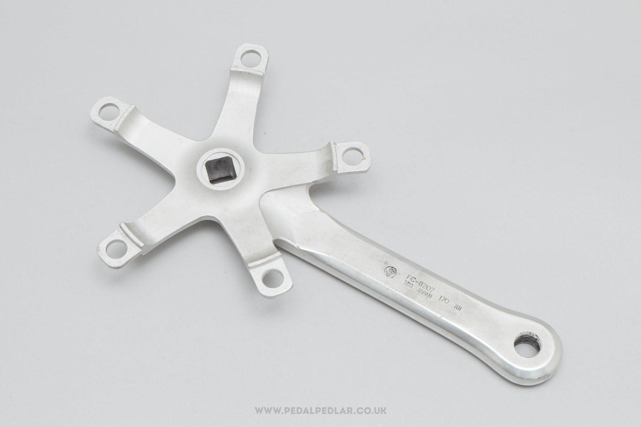 Shimano 600 EX (FC-6207) c.1986 Vintage 130 BCD 170 mm Right Crank Arm / Spider - Pedal Pedlar - Bike Parts For Sale