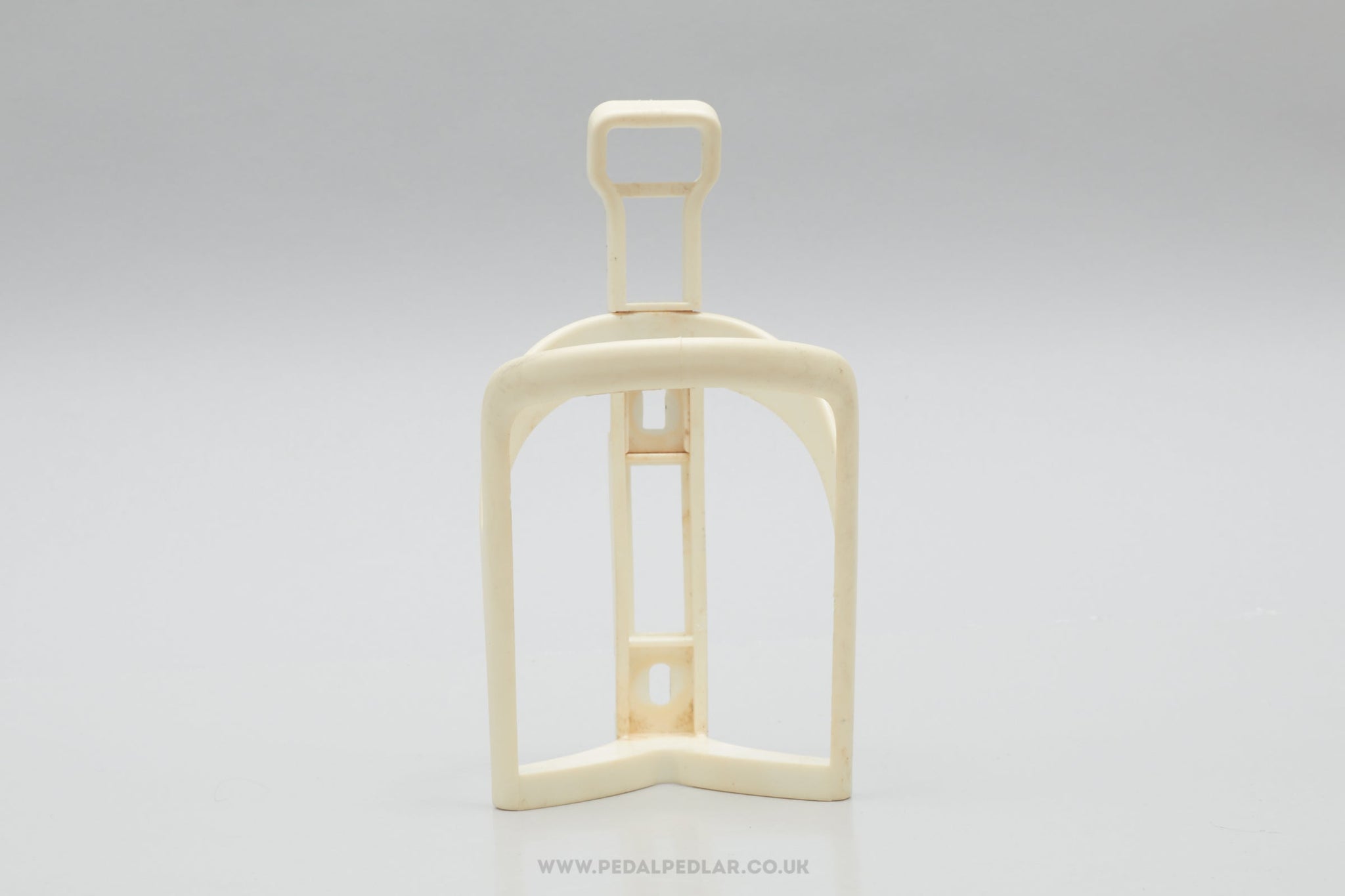 Unbranded Vintage White Plastic Bottle Cage / Holder - Pedal Pedlar - Cycle Accessories For Sale