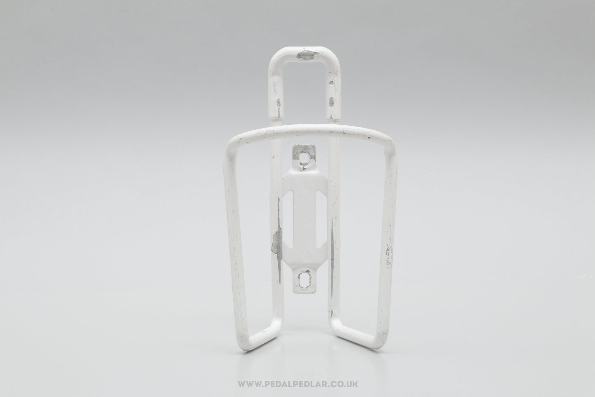 Unbranded Vintage White Aluminium Bottle Cage / Holder - Pedal Pedlar - Cycle Accessories For Sale