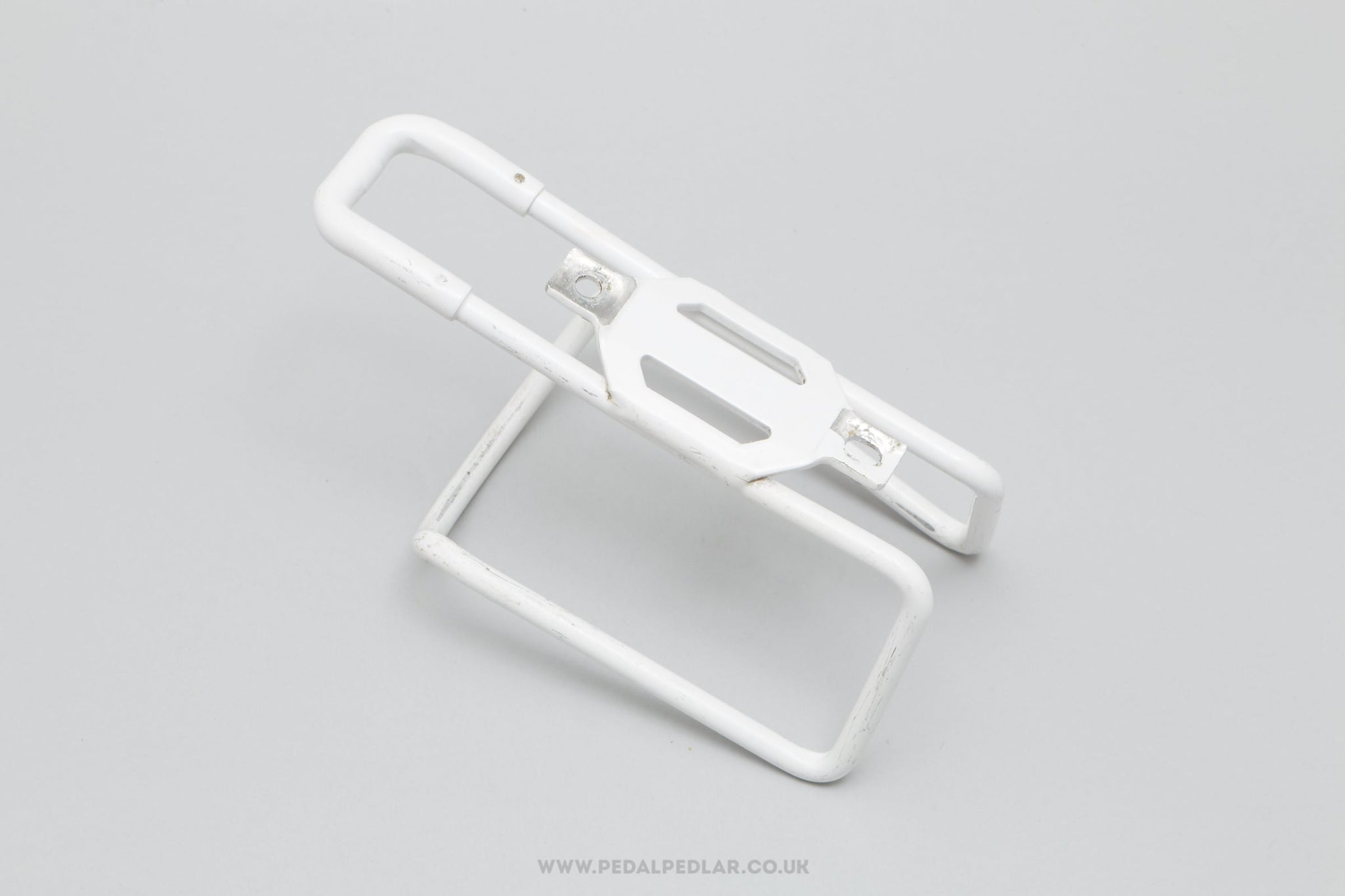 Unbranded Vintage White Aluminium Bottle Cage / Holder - Pedal Pedlar - Cycle Accessories For Sale
