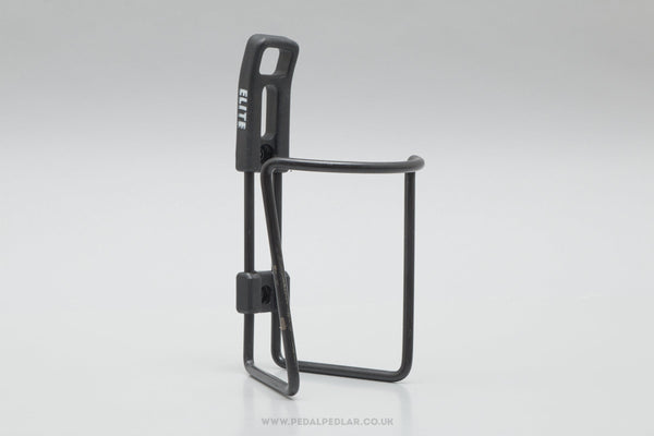 Elite Vintage Black Aluminium Bottle Cage / Holder - Pedal Pedlar - Cycle Accessories For Sale