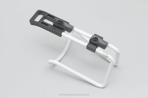 Elite Vintage White 66 mm Aluminium Bottle Cage / Holder - Pedal Pedlar - Cycle Accessories For Sale