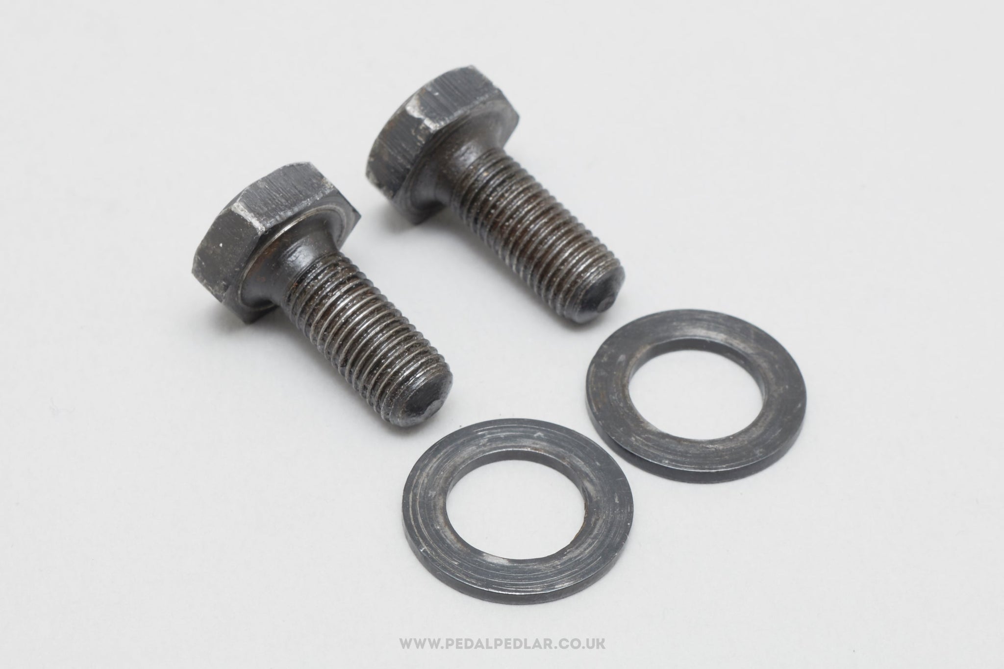 Campagnolo Record (748) Early Type Black Vintage Crank Bolts - Pedal Pedlar - Bike Parts For Sale