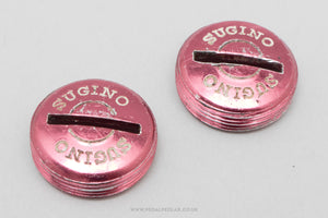 Sugino Aluminium Vintage Crank Dust Caps / Covers - Pedal Pedlar - Bike Parts For Sale