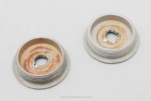 Ofmega Mistral Aluminium Vintage Crank Dust Caps / Covers - Pedal Pedlar - Bike Parts For Sale