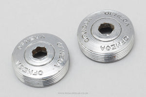 Ofmega Competizione / Super Competizione Steel Vintage Crank Dust Caps / Covers - Pedal Pedlar - Bike Parts For Sale