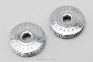 Campagnolo Record (756) 'Patent' Early Type Vintage Crank Dust Caps / Covers - Pedal Pedlar - Bike Parts For Sale