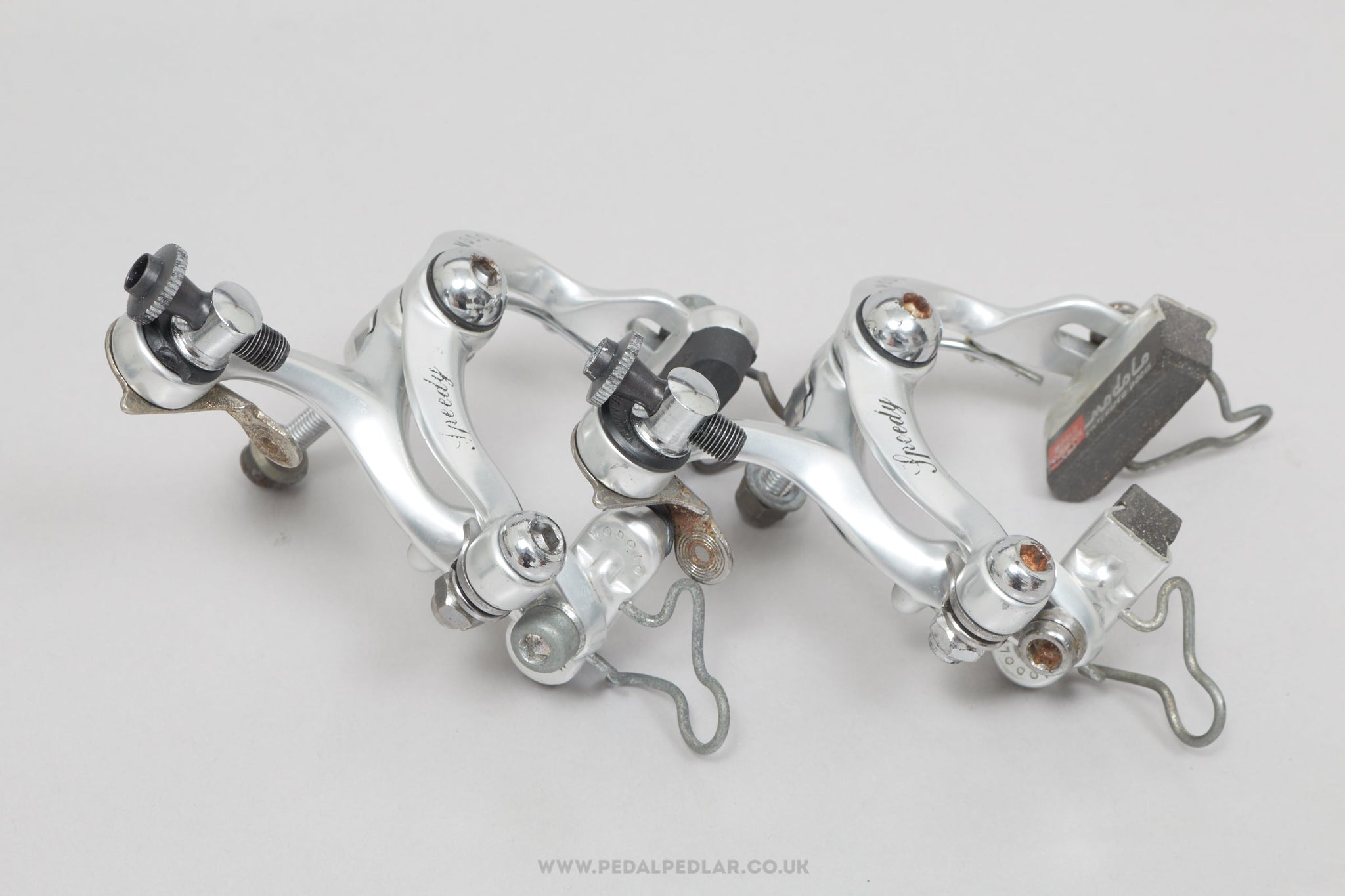 Modolo Speedy 1st Gen Compact Silver Vintage Brake Calipers - Pedal Pedlar - Bike Parts For Sale
