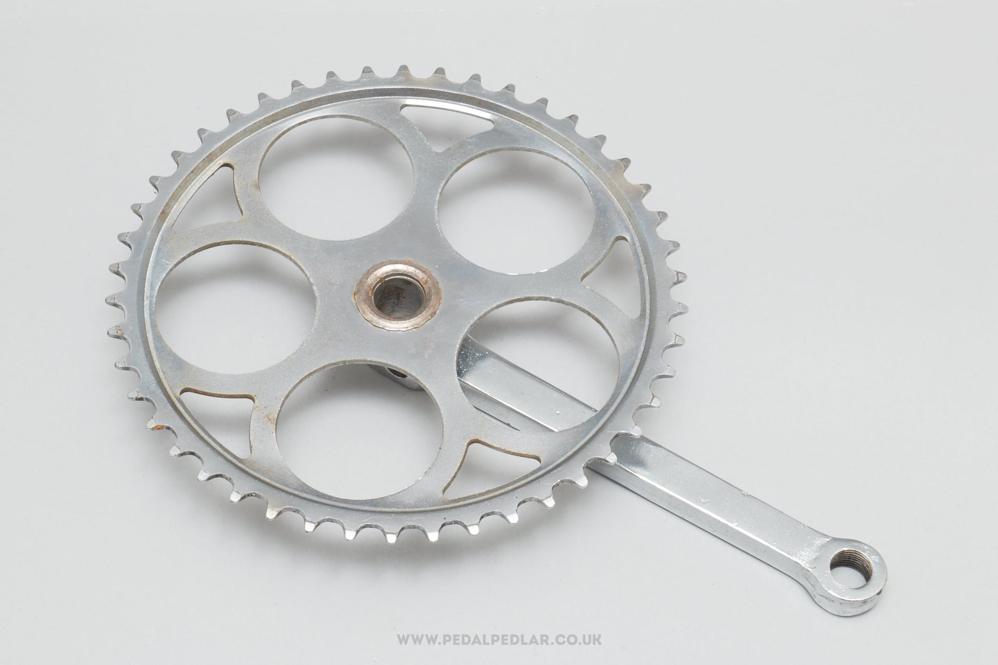 Unbranded Vintage Single 46T 170 mm Right Crank Arm / Chainring Set - Pedal Pedlar - Bike Parts For Sale