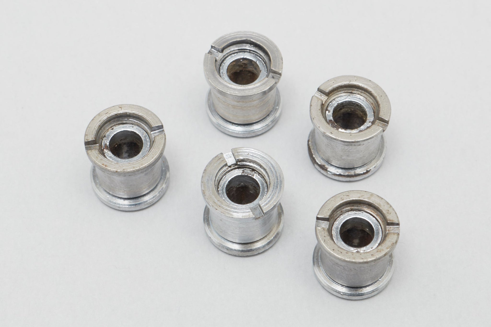 Campagnolo Nuovo/Super Record (754/755) 'Patent' Later Type Vintage Chainring Bolts Set - Pedal Pedlar - Bike Parts For Sale