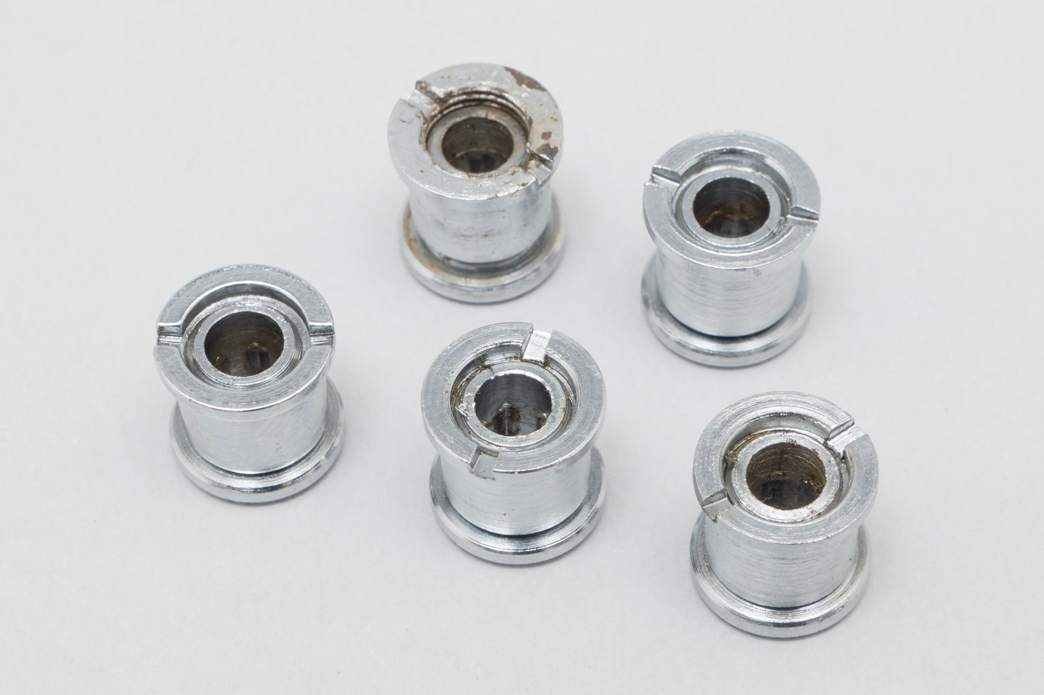 Campagnolo Nuovo/Super Record (754/755) 'Patent' Later Type Vintage Chainring Bolts Set - Pedal Pedlar - Bike Parts For Sale