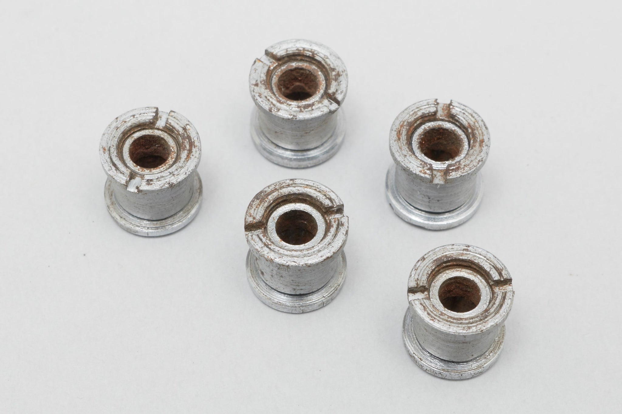 Campagnolo Record (754/755) 'Patent' Early Type Vintage Chainring Bolts Set - Pedal Pedlar - Bike Parts For Sale