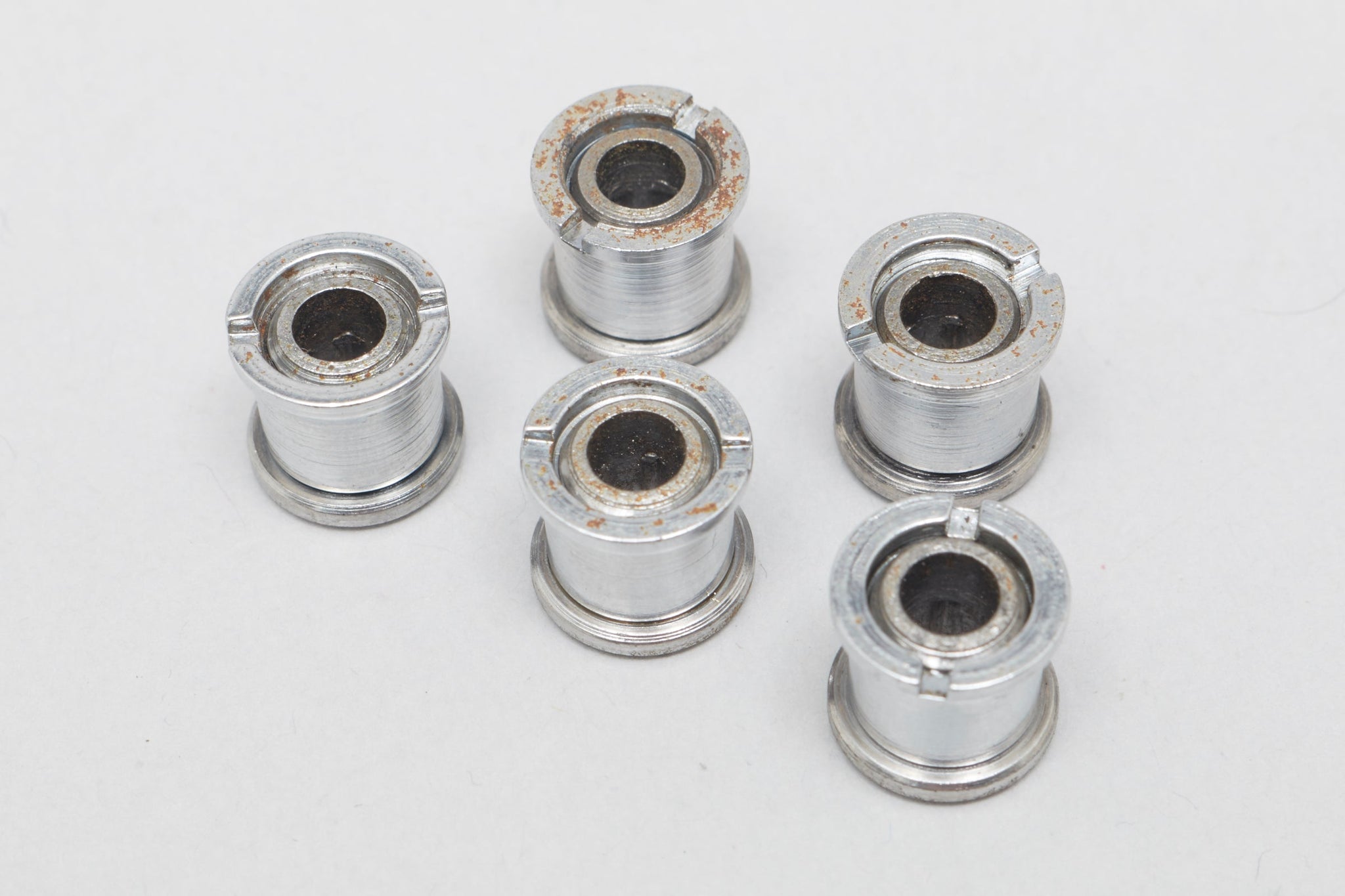 Campagnolo Nuovo/Super Record (754/755) 'Patent' Later Type Vintage Chainring Bolts Set - Pedal Pedlar - Bike Parts For Sale