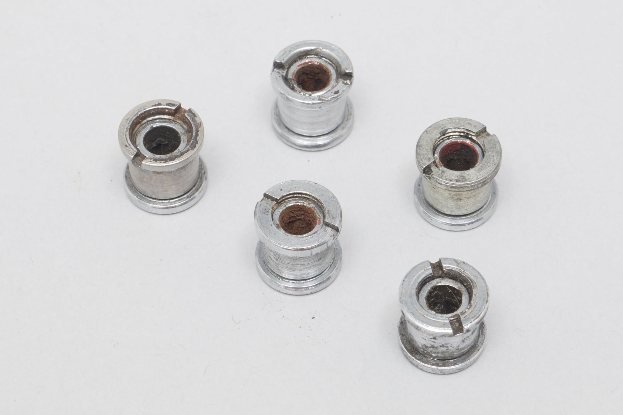 Campagnolo Record (754/755) 'Patent' Early Type Vintage Chainring Bolts Set - Pedal Pedlar - Bike Parts For Sale