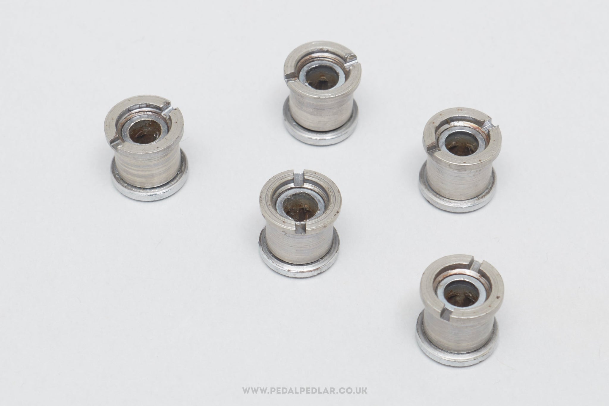 Campagnolo Nuovo/Super Record (754/755) 'Patent' Later Type Vintage Chainring Bolts Set - Pedal Pedlar - Bike Parts For Sale