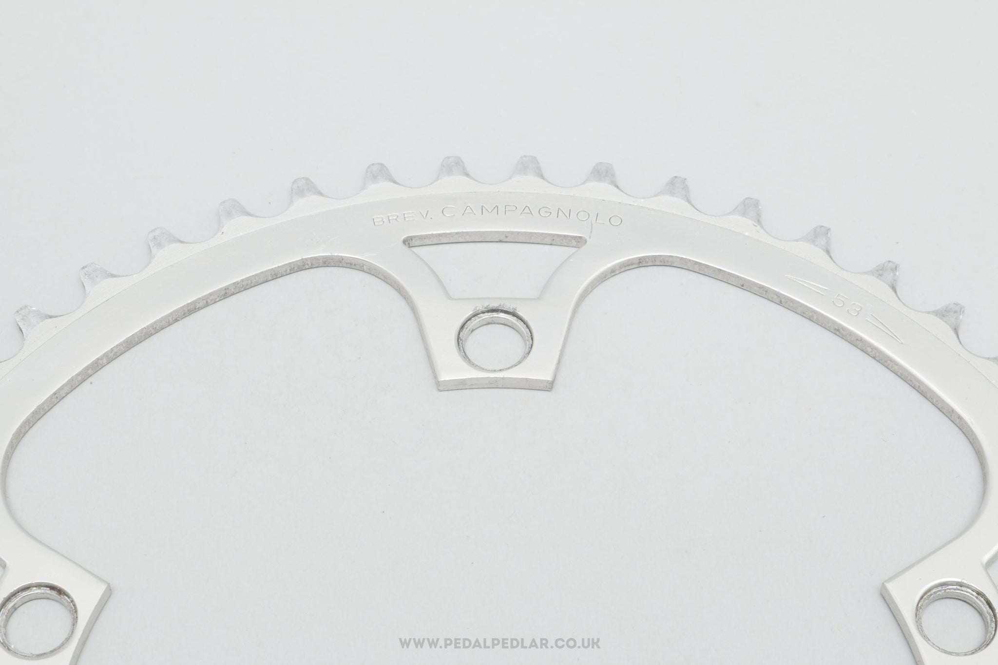 Campagnolo Super Record (753/A) 'Brev' Vintage 53T 144 BCD Outer Chainring - Pedal Pedlar - Bike Parts For Sale
