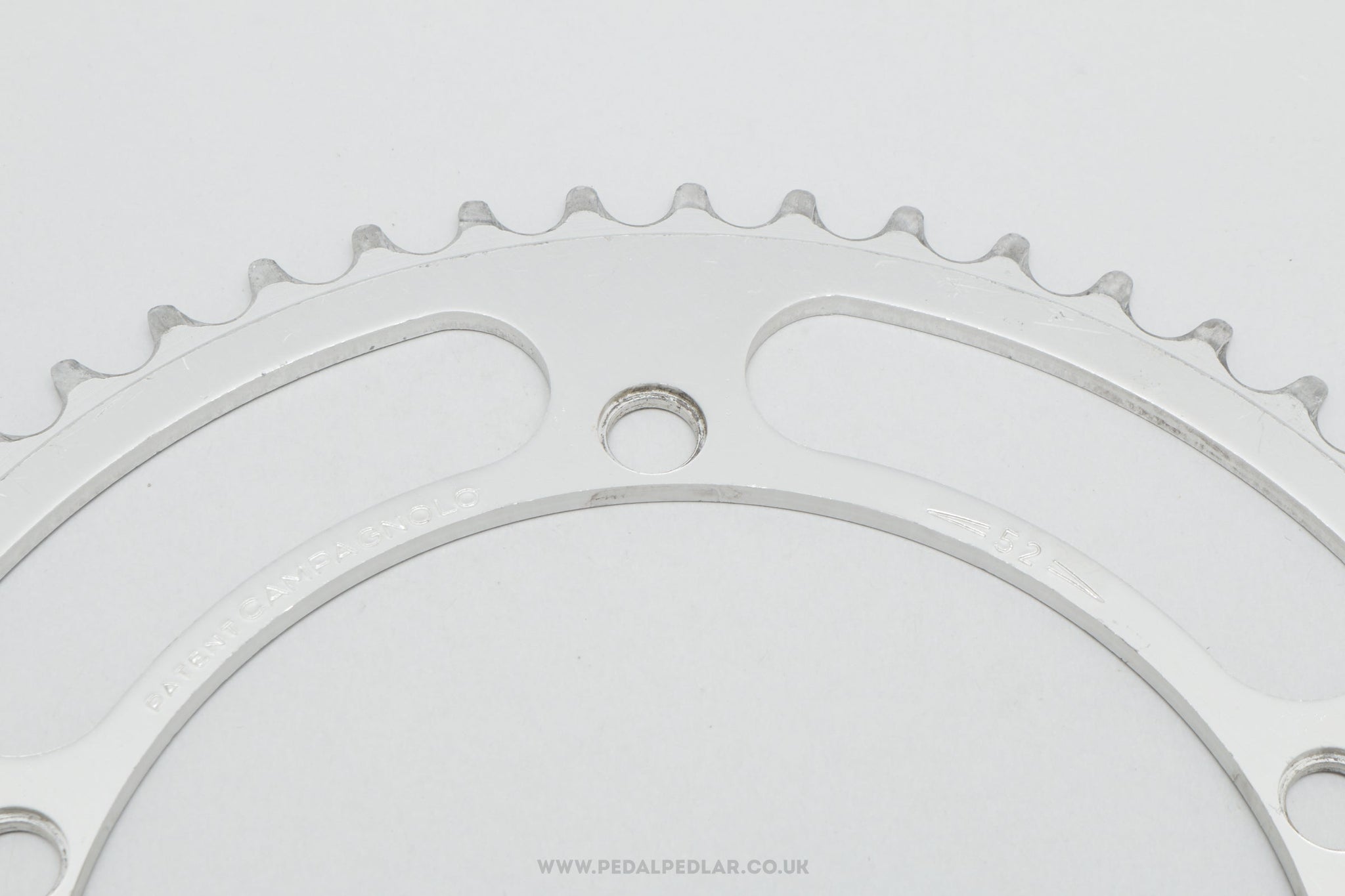 Campagnolo Nuovo Gran Sport (753/GS-144) 'Patent' Vintage 52T 144 BCD Outer Chainring - Pedal Pedlar - Bike Parts For Sale