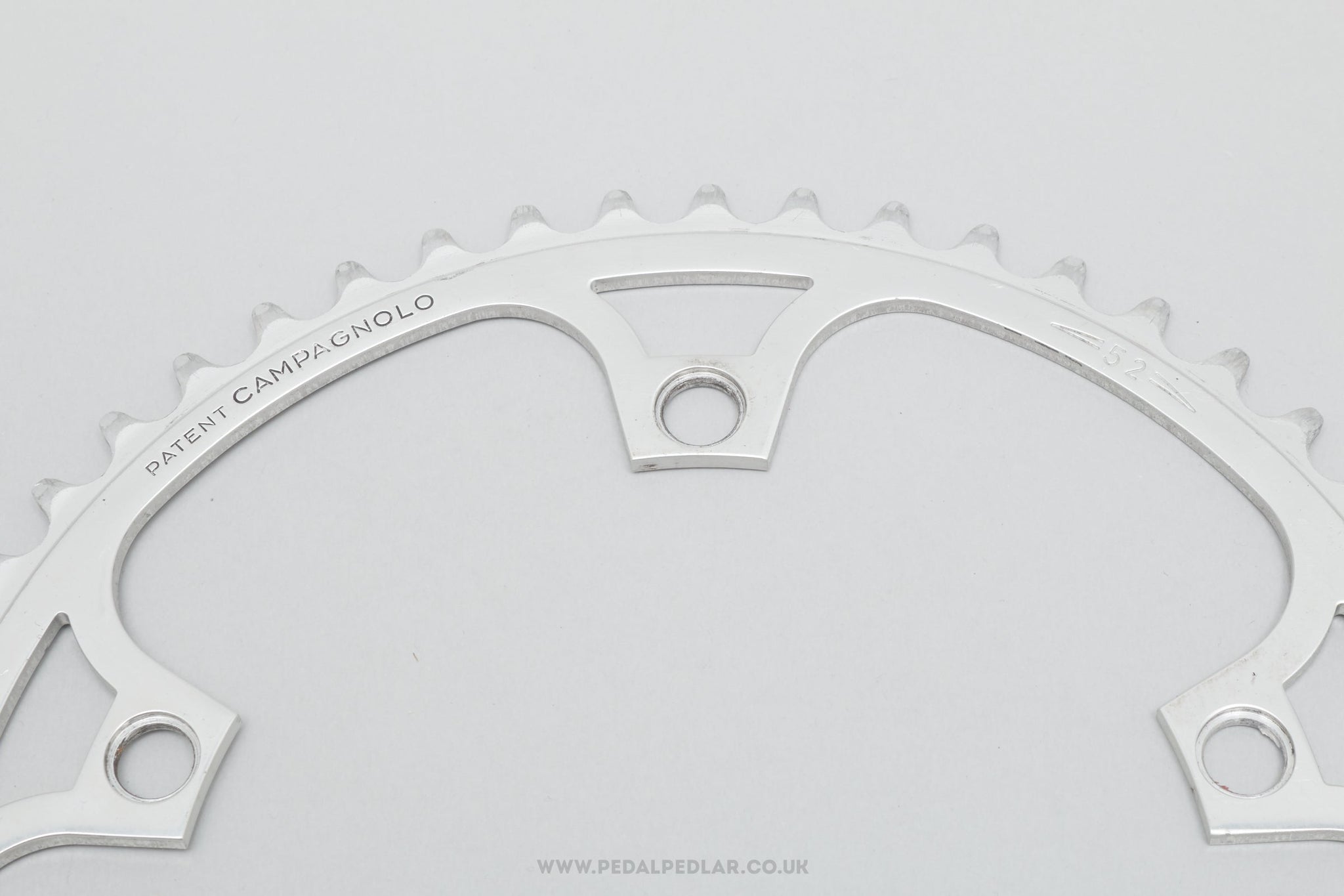 Campagnolo Super Record (753/A) 'Patent' Ciocc Pantographed Vintage 52T 144 BCD Outer Chainring - Pedal Pedlar - Bike Parts For Sale