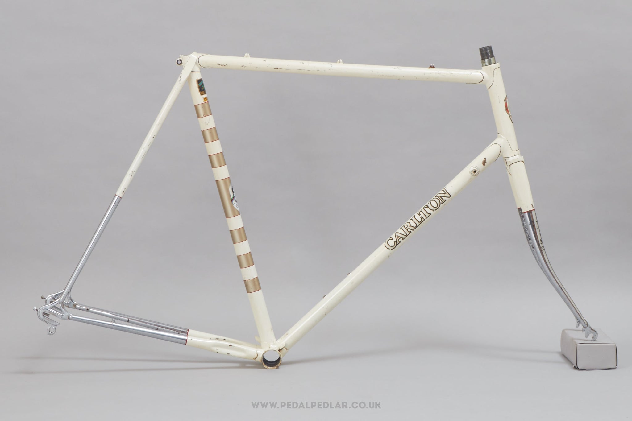 59cm Carlton Contre La Montre c.1972 Vintage British Steel Road Bike Frame Set