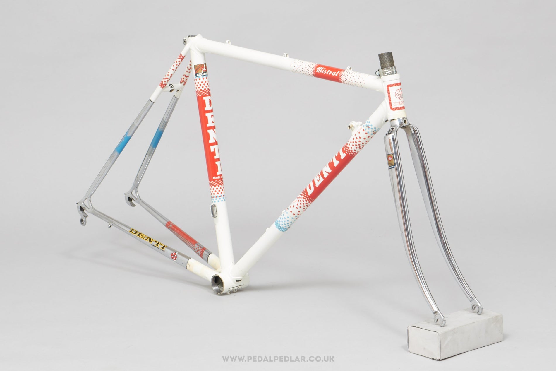 TELAIO BICI CORSA BIANCHI CAMPIONE D'ITALIA COLUMBUS VINTAGE TELAIO BICI CORSA BIANCHI CAMPIONE D'ITALIA COLUMBUS VINTAGE