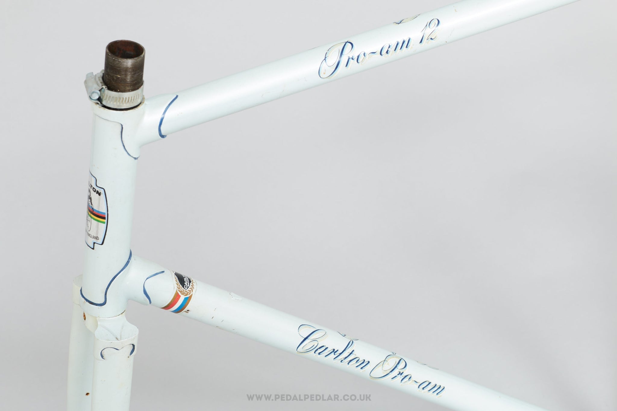 58.5cm Carlton Pro-Am c.1981 Vintage British Road Bike Frame - Pedal Pedlar - Framesets For Sale