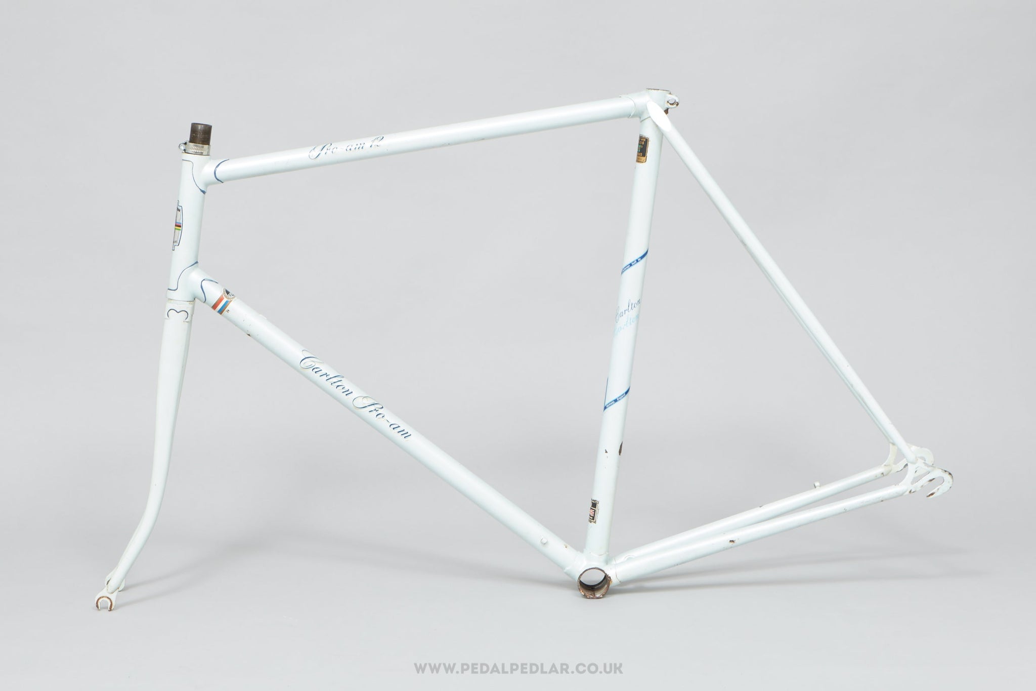 58.5cm Carlton Pro-Am c.1981 Vintage British Road Bike Frame - Pedal Pedlar - Framesets For Sale