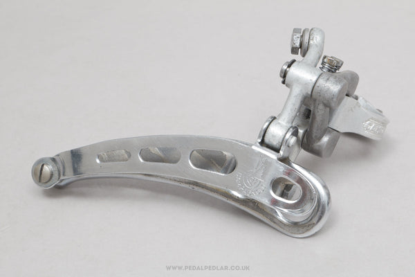 Campagnolo Nuovo / Super Record (1052/NT / 0104007) 8th Gen 4-Hole c.1979 Vintage Clamp-On 28.6 mm Front Derailleur / Mech - Pedal Pedlar - Bike Parts For Sale