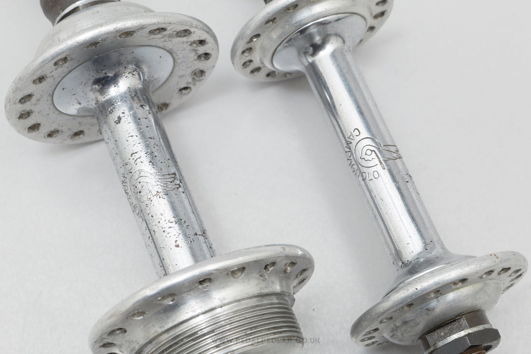 Campagnolo Gran Sport (1006/A) Small Flange Early Version Vintage 36/36h Hubs - Pedal Pedlar - Bike Parts For Sale