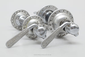 Campagnolo Gran Sport (1006/A) Small Flange Early Version Vintage 36/36h Hubs - Pedal Pedlar - Bike Parts For Sale