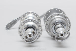 Campagnolo Nuovo/Super Record (1034) Small Flange Vintage 36/36h Hubs - Pedal Pedlar - Bike Parts For Sale
