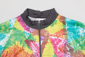 Vittore Gianni Black and Multi-Coloured Large Vintage Lightweight Cycling Jacket - Pedal Pedlar - Clothing For Sale