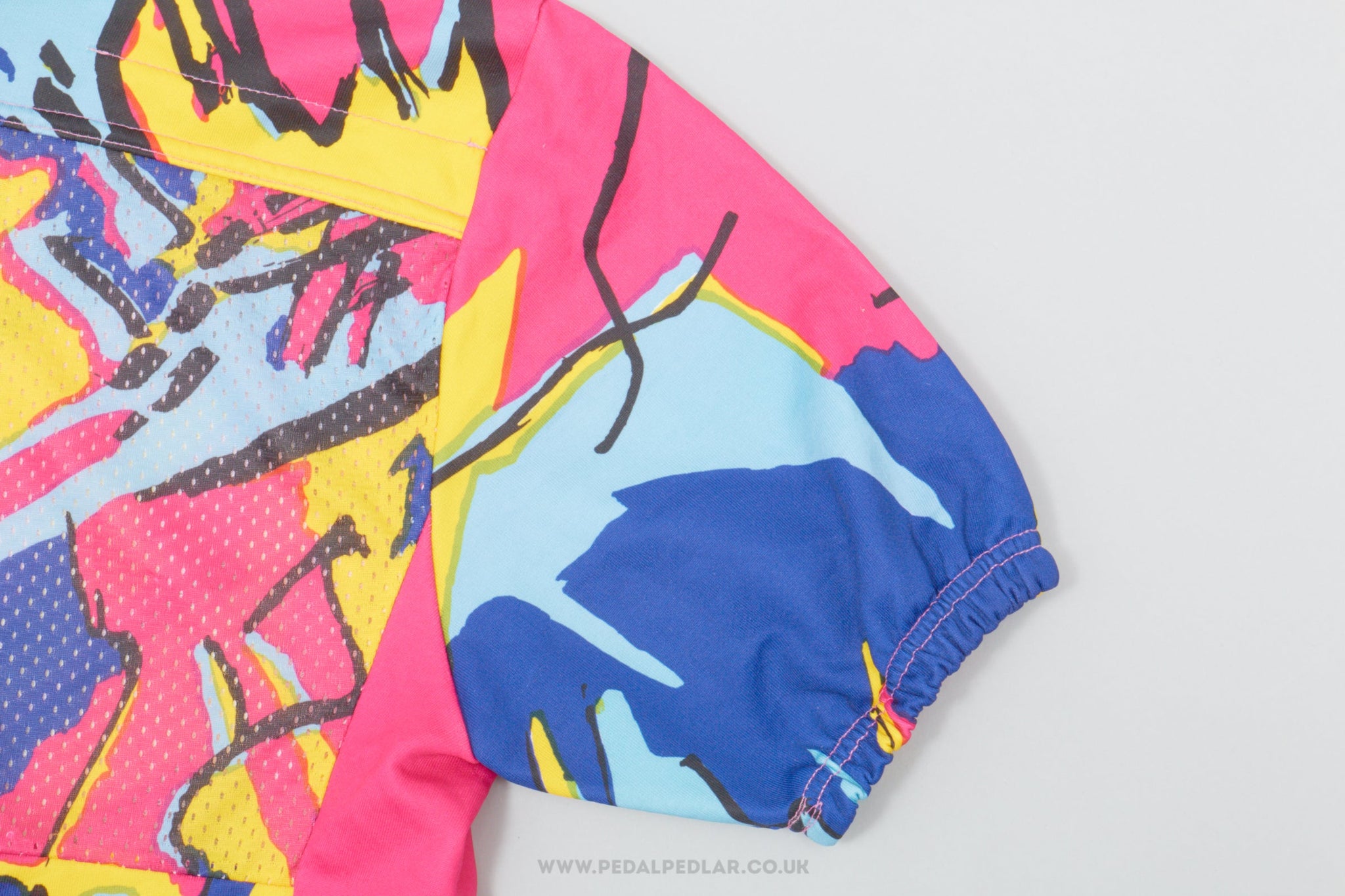 Multi-Coloured / Patterned Large Vintage Cycling Jersey - Pedal Pedlar - Clothing For Sale