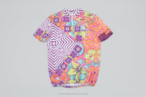 Fast Tropical Flowers Large Vintage Cycling Jersey - Pedal Pedlar - Clothing For Sale