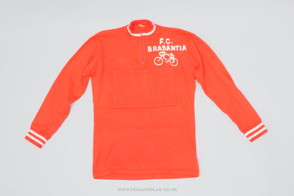 'F.C Brabantia' Woollen Style Medium Vintage Long Sleeved Cycling Jersey - Pedal Pedlar - Clothing For Sale